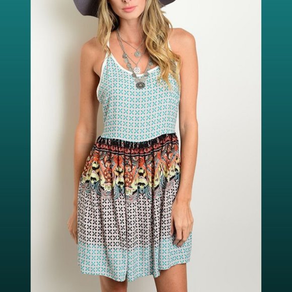 Be.You.tiful Dresses & Skirts - Boho Be.You.tiful Strap-Back Sleeveless Dress Size S